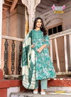 Pushpa Vol 13 By Mystic 9 Rayon Embroidery Work Kurti With Bottom Dupatta Exporters In India